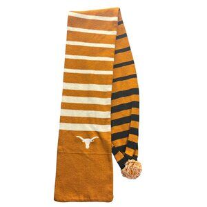 Texas Longhorns Striped Knit Scarf With Pom